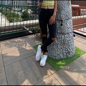 Wild Fable Black Distressed Jeans, 2